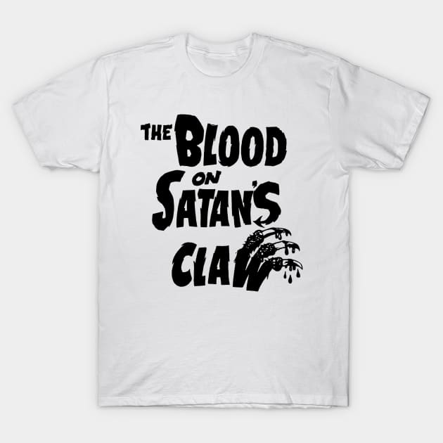 The Blood on Satan's Claw (black) T-Shirt by The Video Basement